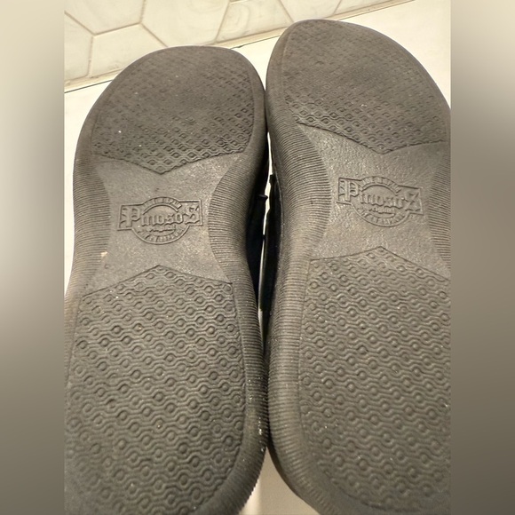 Calidad Pinosos Womans Black Comfort Walking Shoe Orthopedic Fastener Spain 6 WW - Picture 11 of 11